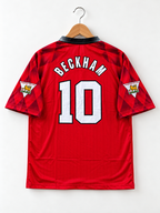 Beckham-10 Manchester United Five Sleeve 1996/98 Polo With Button