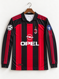 Maldini-03 Ac Milan 1998/01 Retro Full Sleeve With Embroidery