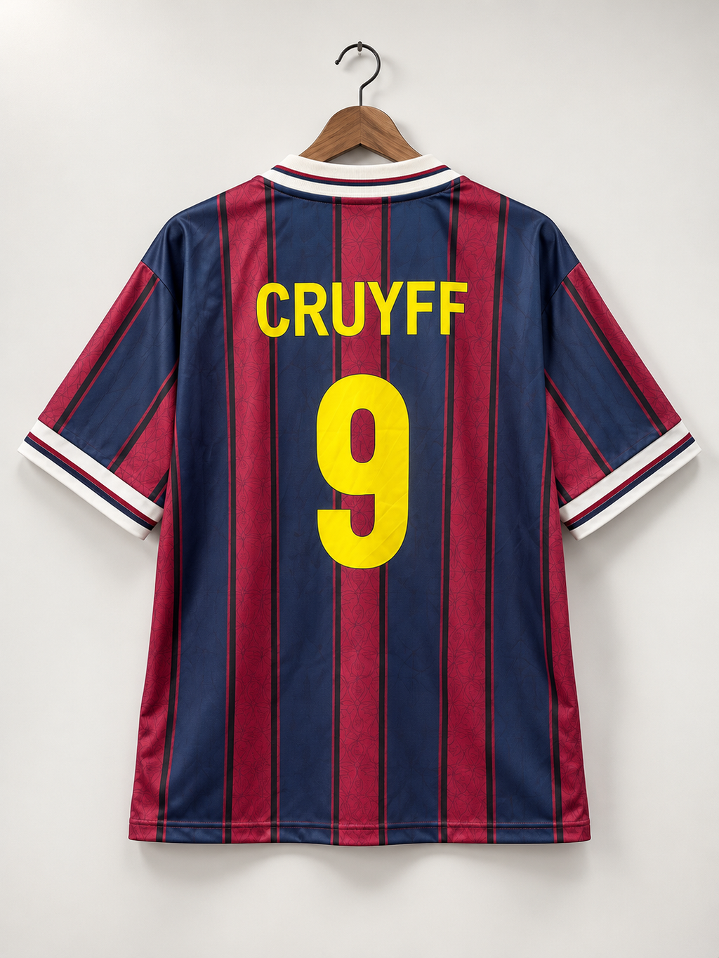 Cruyff-10 Fc Barcelona Five Sleeve Collar Retro Edition
