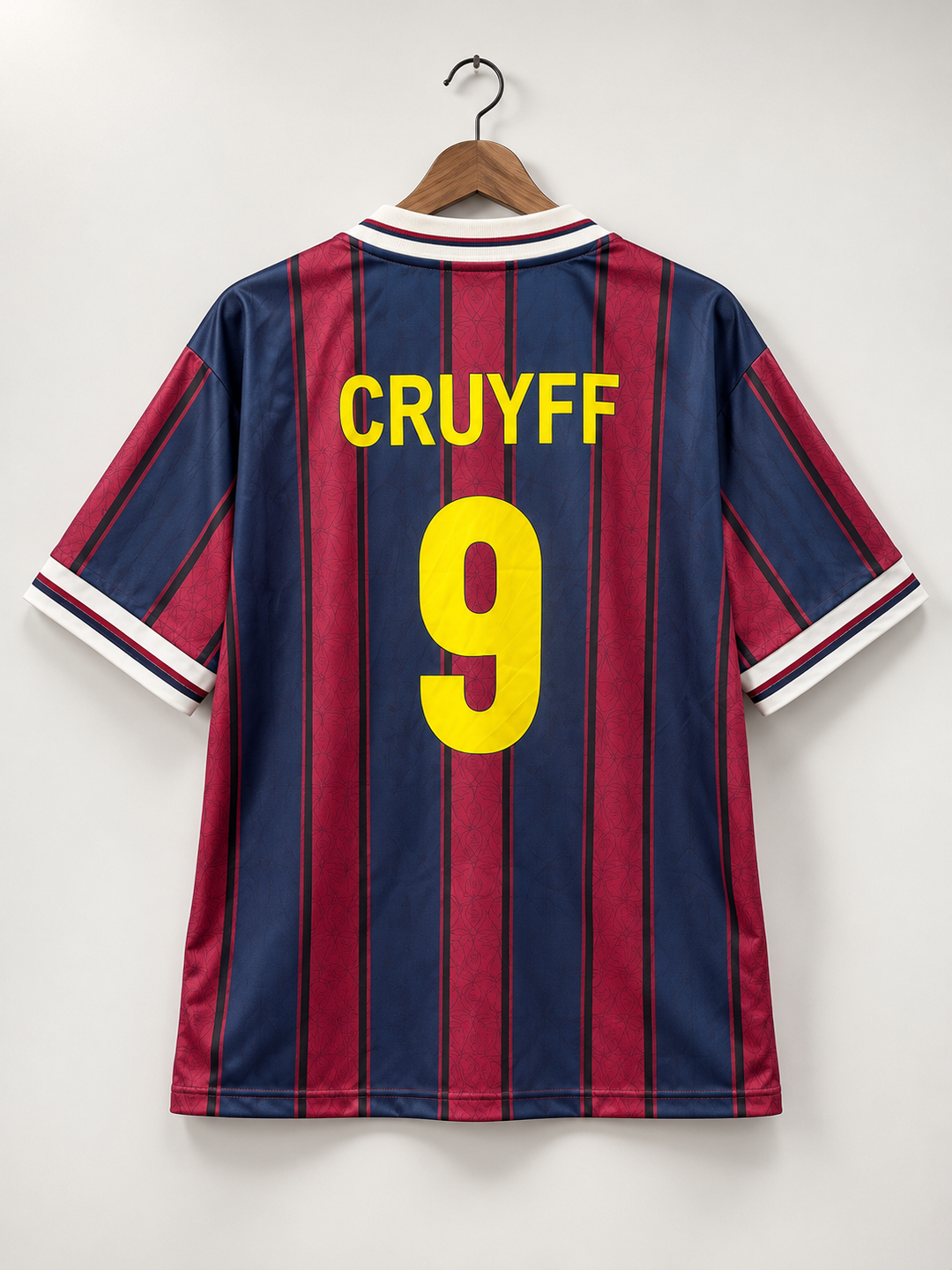Cruyff-10 Fc Barcelona Five Sleeve Collar Retro Edition