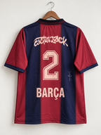 FC Barcelona X Traviscott Five Sleeve | Collar Embroiery Special Retro Jersey