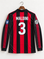 Maldini-03 Ac Milan 1998/01 Retro Full Sleeve With Embroidery
