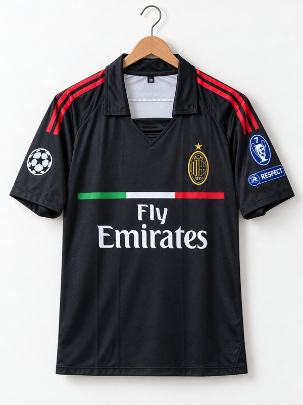 Ibrahimovic-AC Milan 2011/12 Reglan Sleeve With Remium Embroidery Logo