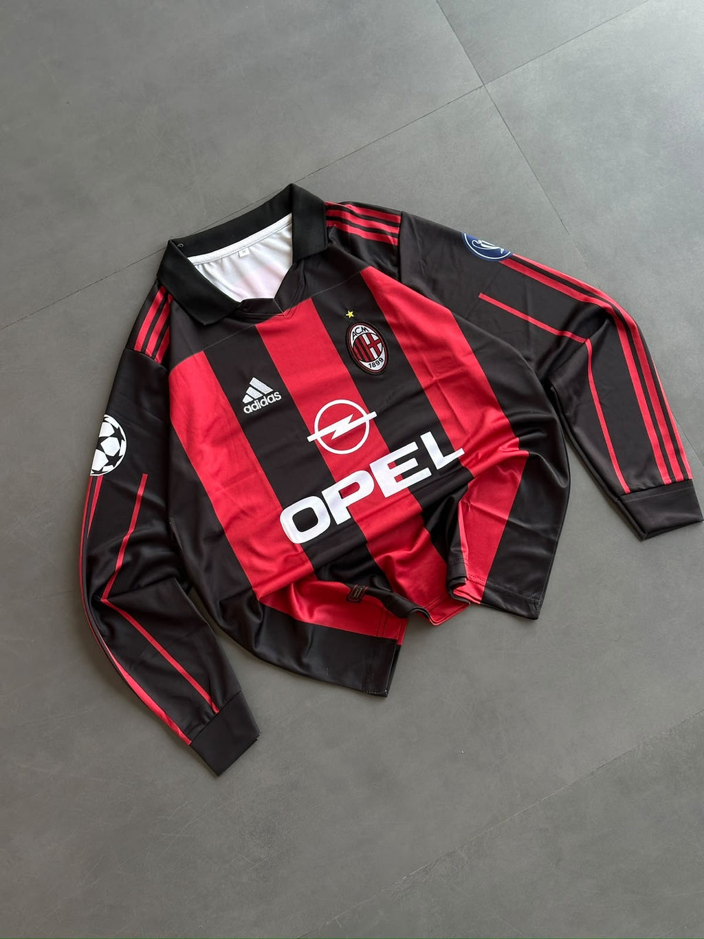 Maldini-03 Ac Milan 1998/01 Retro Full Sleeve With Embroidery