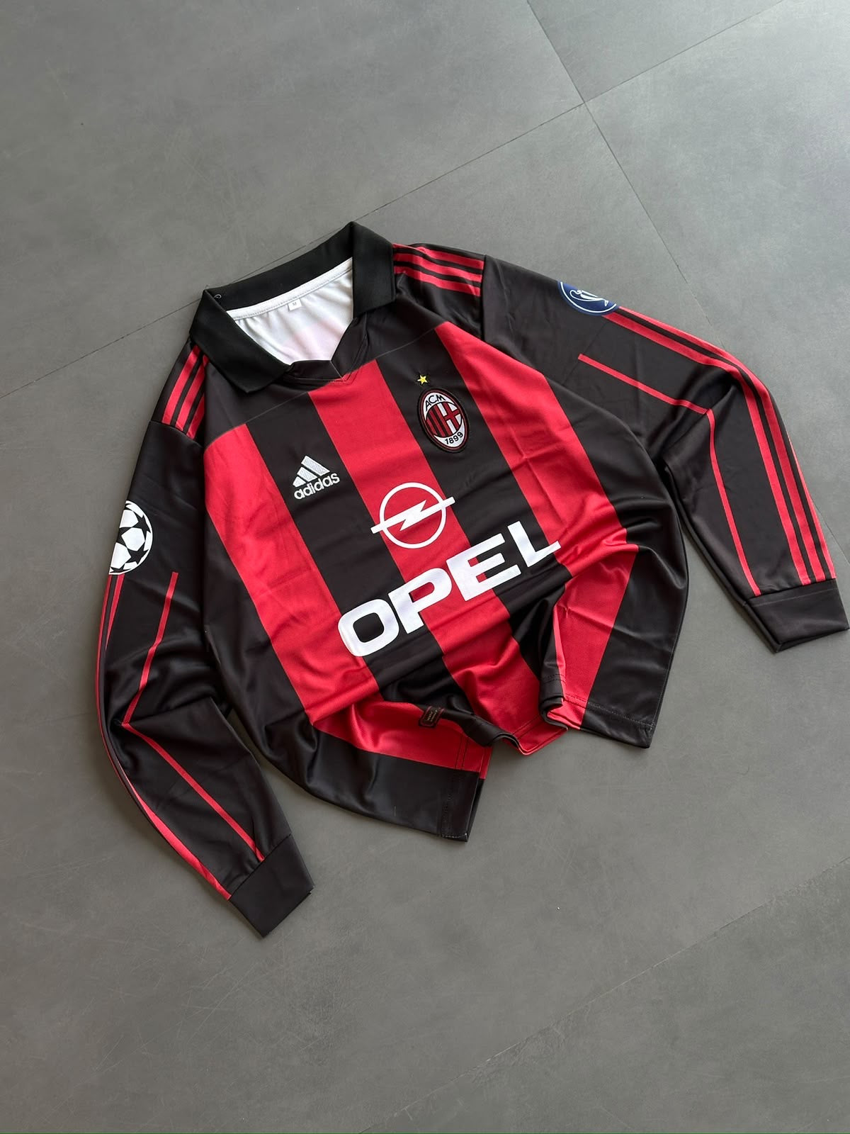 Maldini-03 Ac Milan 1998/01 Retro Full Sleeve With Embroidery