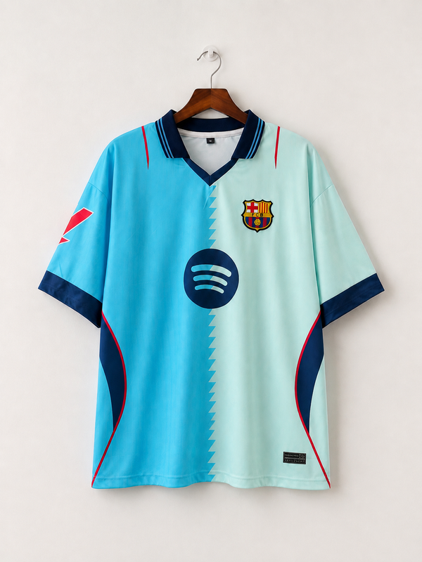 Lamine Yemal-10 Fc Barcelona 3rd Kit Five Sleeve With Collar |Embroidery