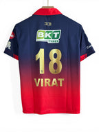 Virat-18 RCB 2026 -Kohli Fan Jersey With Collar And Zip