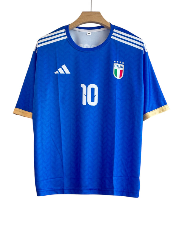 Raspadori-10 Italy 2024 Five Sleeve