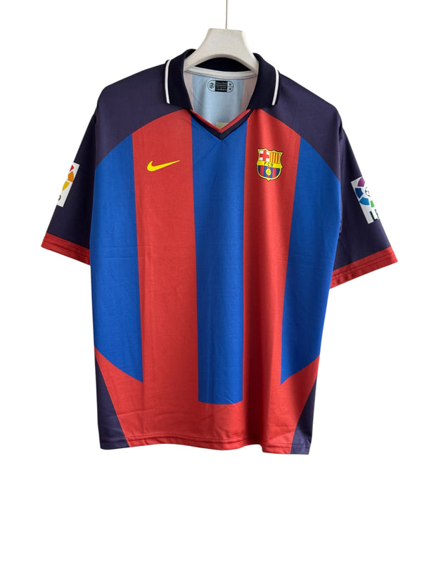 Iniesta-24 Barcelona 2003-04 Five Sleeve With Collar