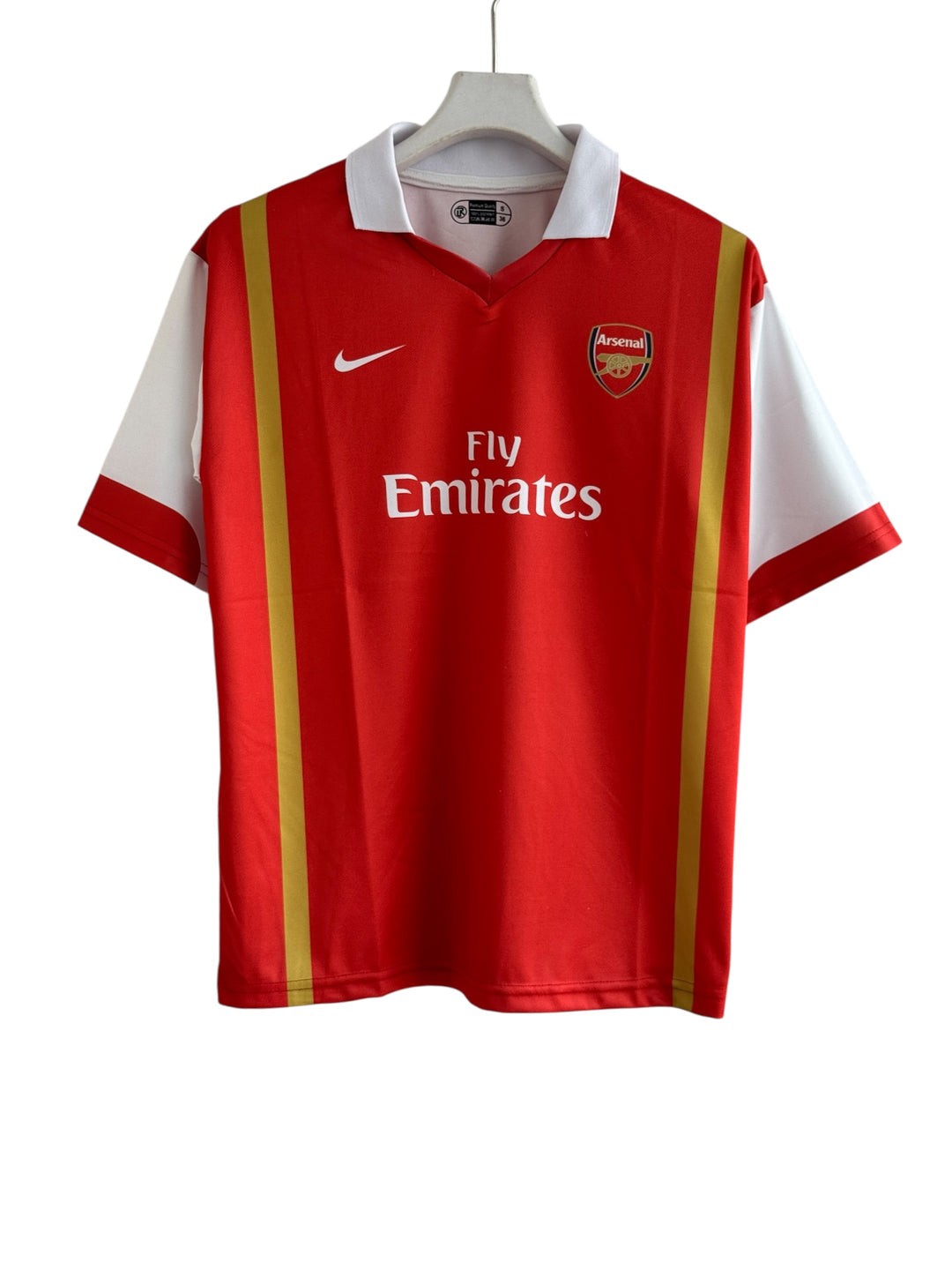 Bergkamp-10 Arsenal Five Sleeve Collar 2006/08 Retro