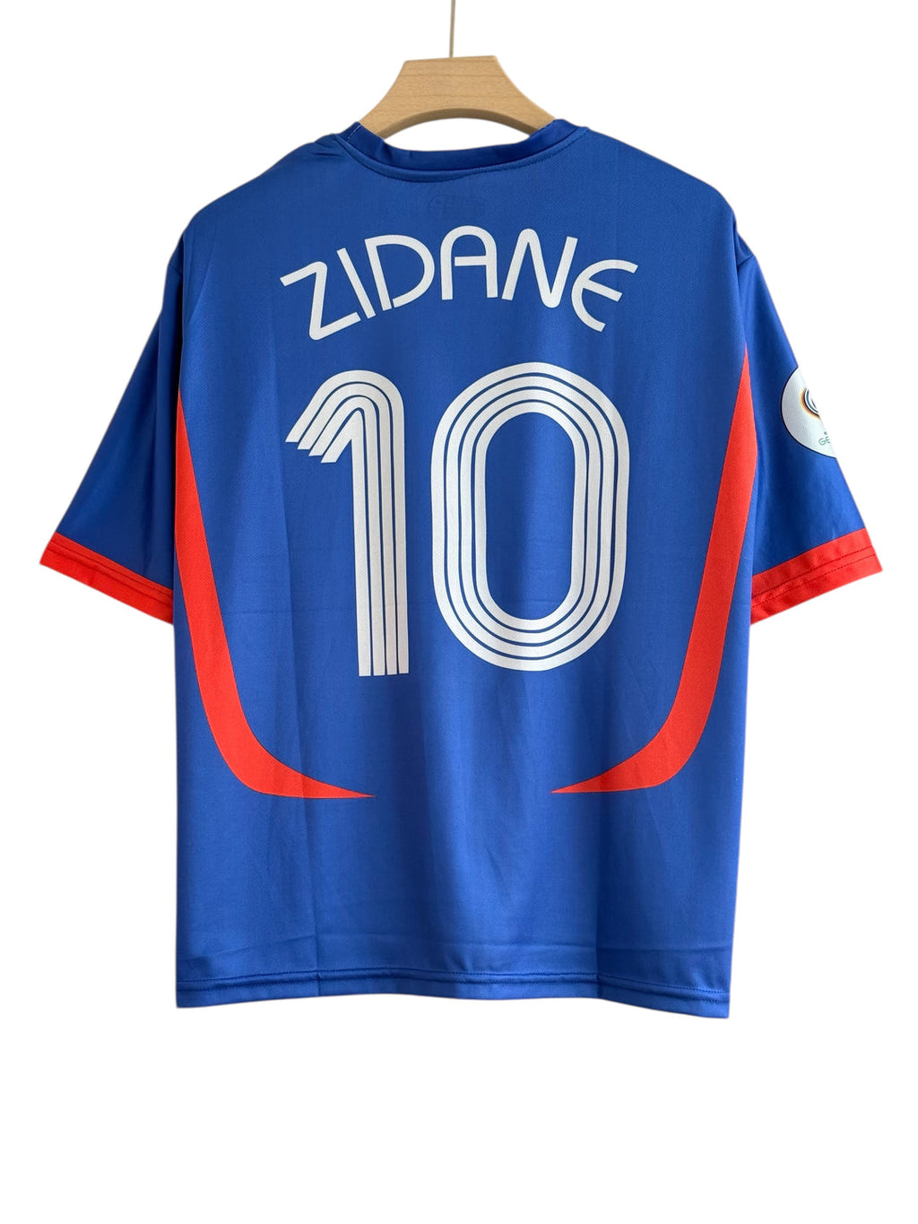 Zidane-10 France Five Sleeve With Embroidery Retro