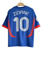 Zidane-10 France Five Sleeve With Embroidery Retro