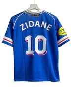 Zidane-10 France 1998 Five Sleeve with Collar