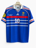 Zidane-10 France 1998 Five Sleeve with Collar