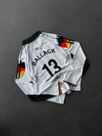 Ballack-13 Germany 1990 Home kit Full Sleeve Collar