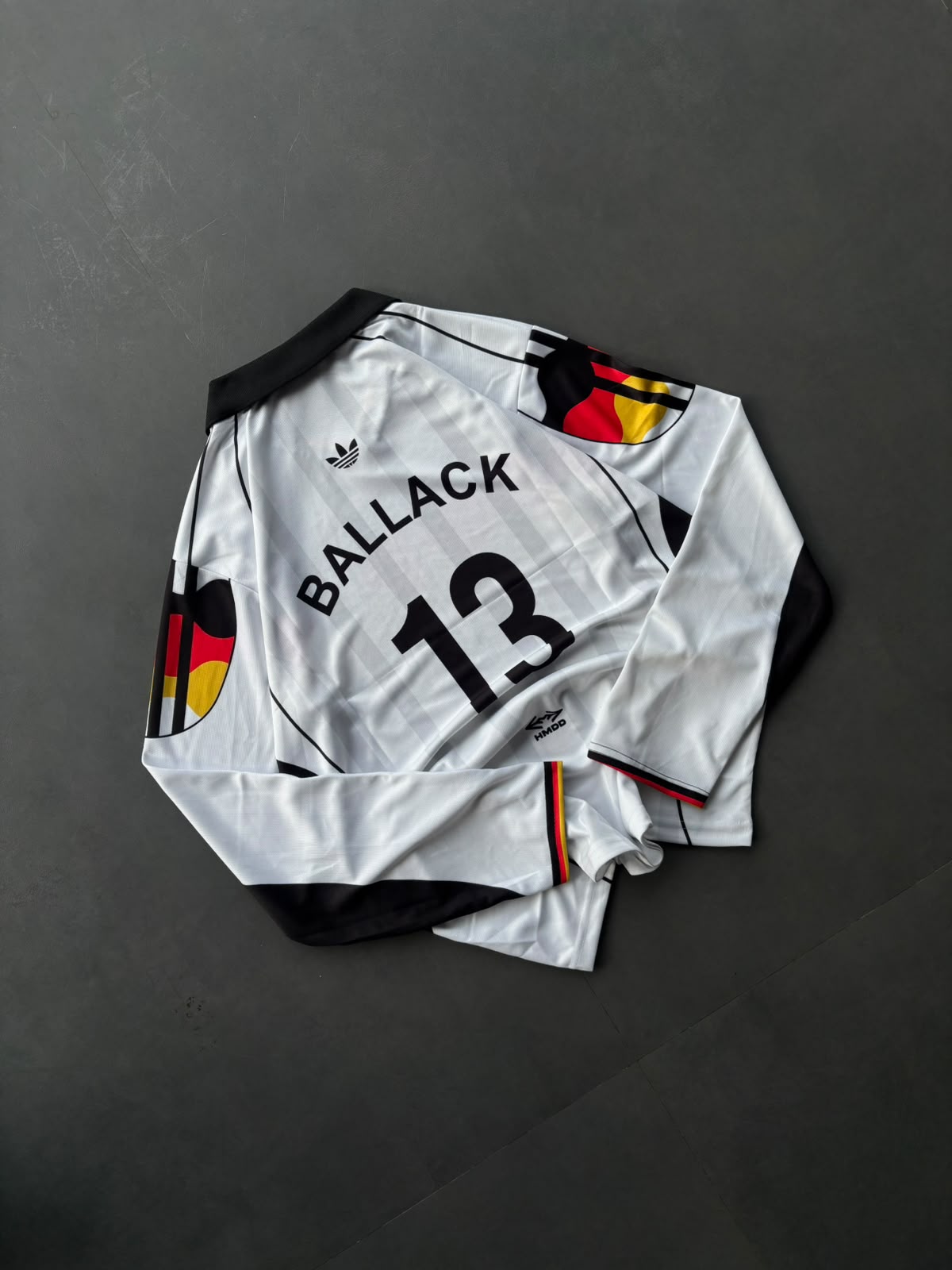 Ballack-13 Germany 1990 Home kit Full Sleeve Collar