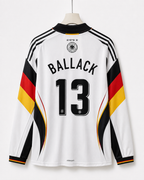 Ballack-13 Germany 1990 Home kit Full Sleeve Collar