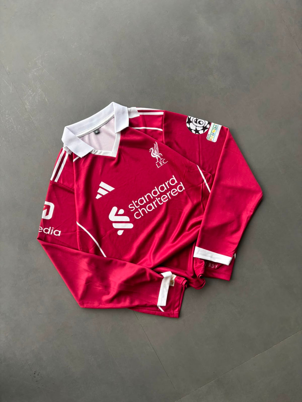 M.Salah-11 Liverpool Home Kit Retro Full Sleeve with Collar