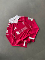 M.Salah-11 Liverpool Home Kit Retro Full Sleeve with Collar