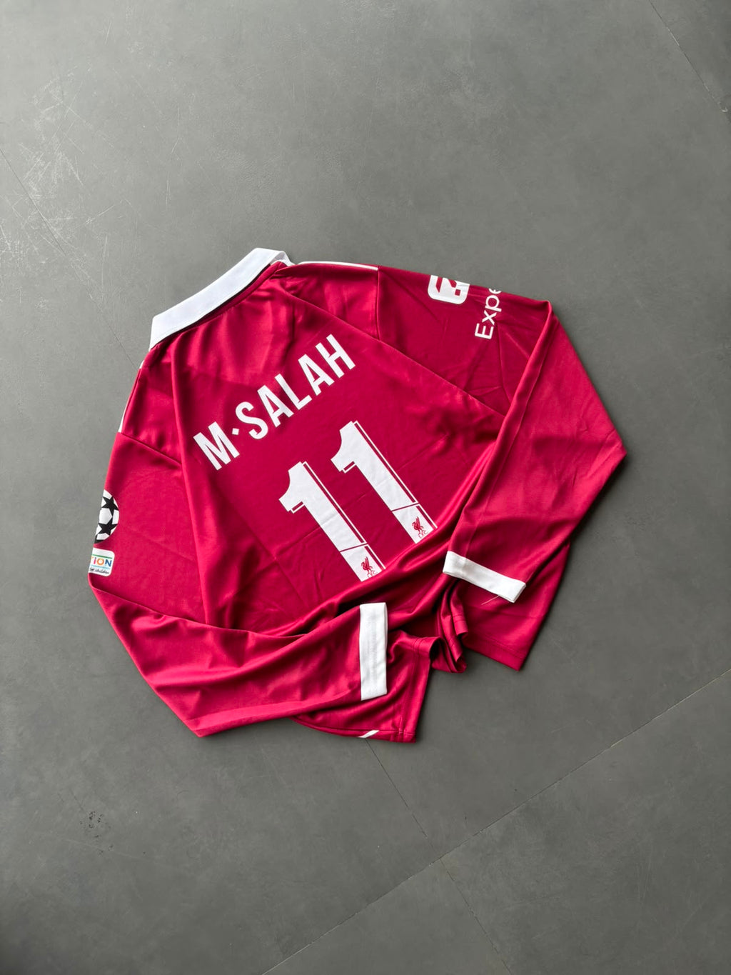 M.Salah-11 Liverpool Home Kit Retro Full Sleeve with Collar