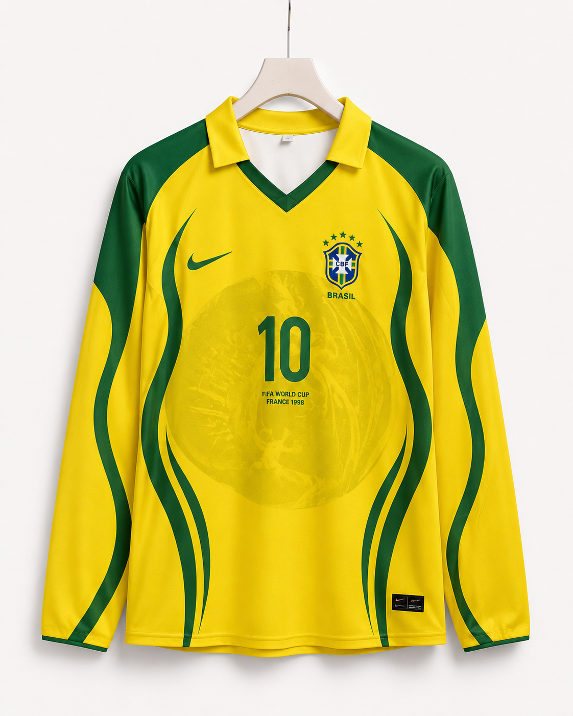 Neymar-10 Brazil 1998 Special Edition Full Sleeve Collar