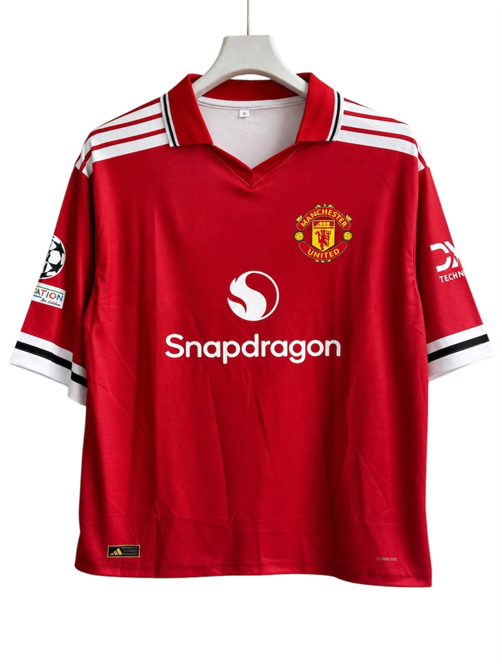 Cunha-10 Man United Home Five Sleeve with Collar