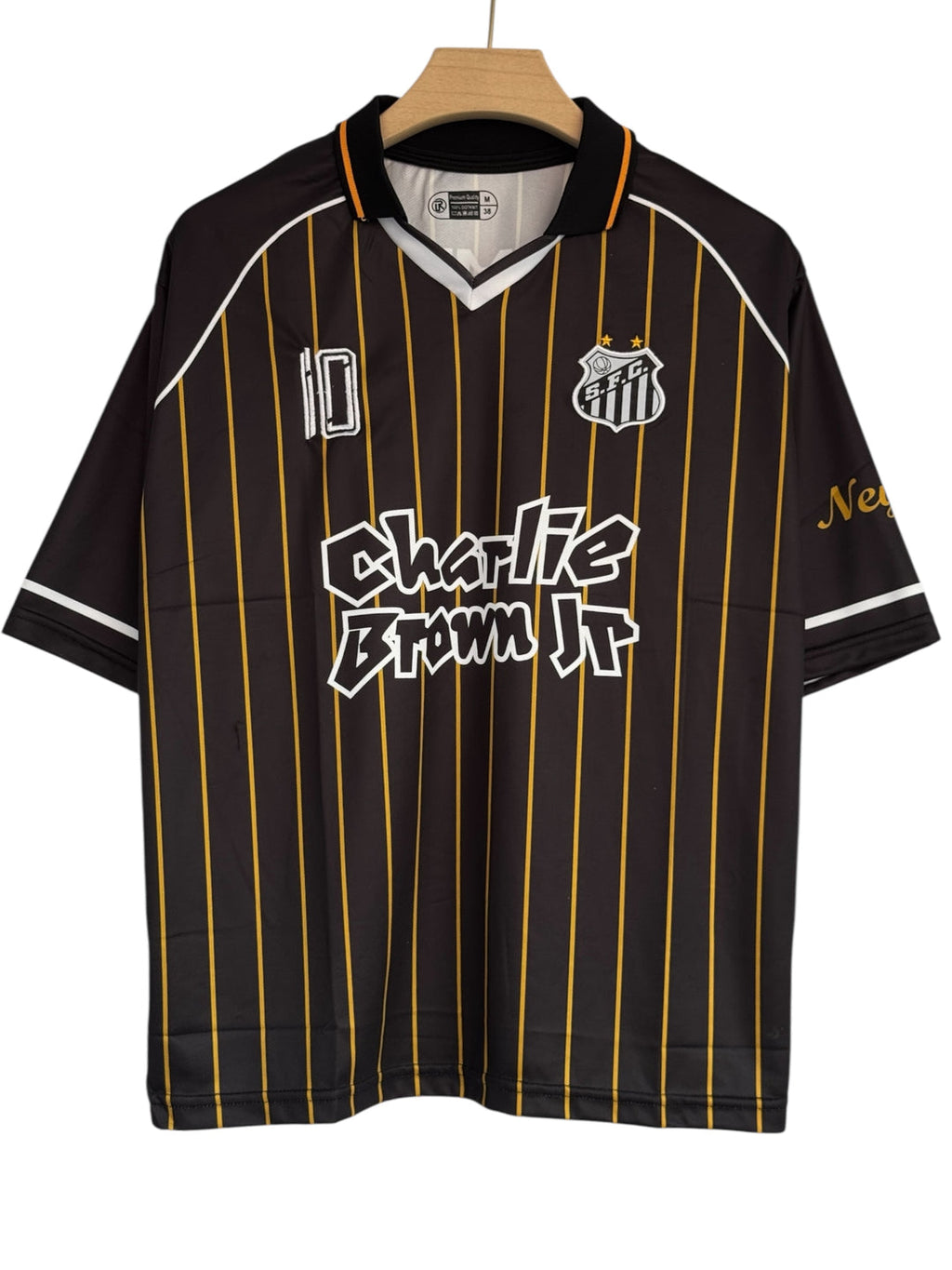 Neymar-10 Santos Special Edition Five Sleeve With Collar And Embroidery